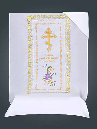 Комплект габардин "Ирисы с крестом"