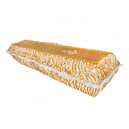 Гроб "Атласный с вышивкой" 